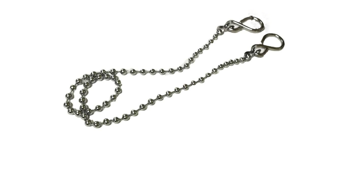 Sink Ball Link Chain With S Hooks - 350mm