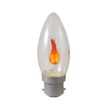 3W Flicker Flame Candle BC Light Bulb