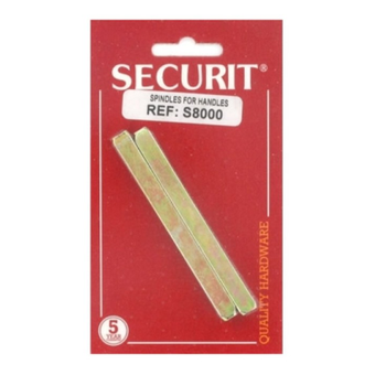Steel spindle for door handle - 2 pack - 90mm