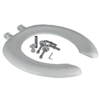 Toilet Seat Adult Horse Shoe - White