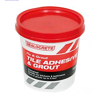 Fix 'n Grout All Purpose Wall Tile Adhesive & Grout - White