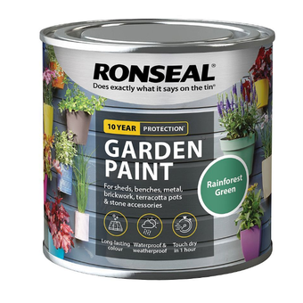 Ronseal Garden Paint Rainforest Green 750ml