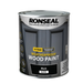 Ronseal 10 Year Weatherproof Wood Paint - Black Gloss 750ml