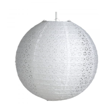Lacy Paper lamp shade - 12" (30cm) - White
