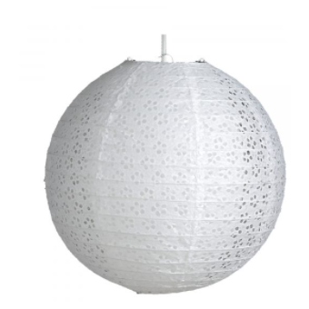 Lacy Paper lamp shade - 12" (30cm) - White