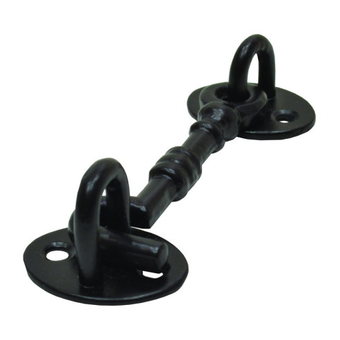 100mm (4") Black Japanned Cast Cabin Hook