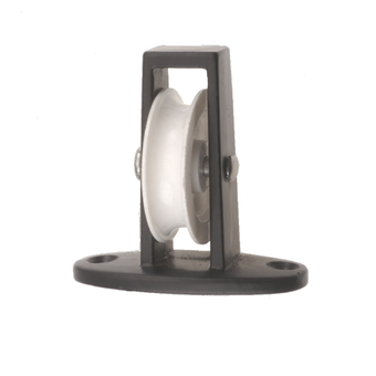 Perry Black Single Upright Across Plate Pulley - 38mm