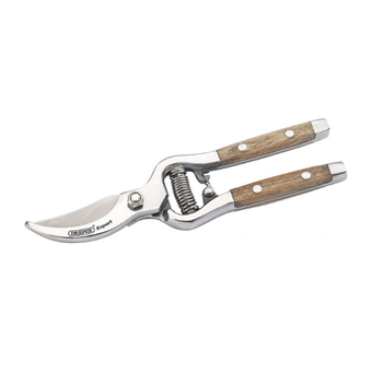 Draper Bypass Secateurs with Ash Handles (210mm)