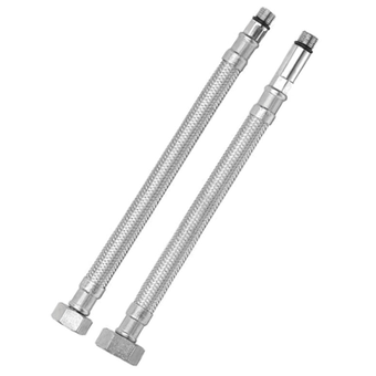 Tap connection hoses (pair) 40cm M10xF1/2″