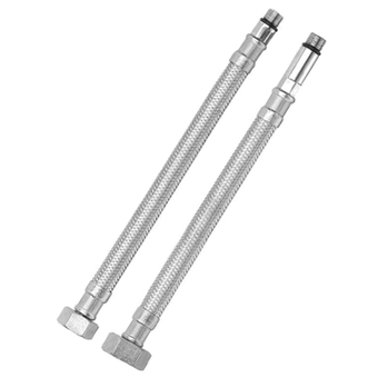 Tap connection hoses (pair) 60 cm M10xF1/2″