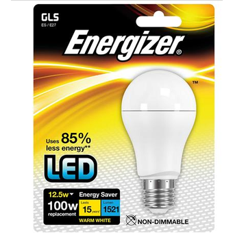 Energizer 12.5W LED Opal GLS Screw Cap E27/ ES Light Bulb