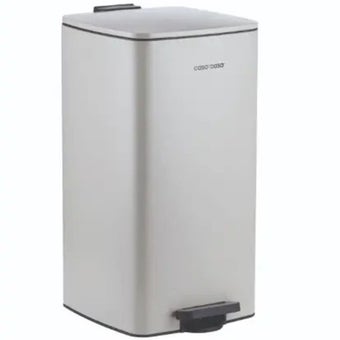 Seattle Taupe 30L Square Pedal Bin – Modern Kitchen Waste Bin