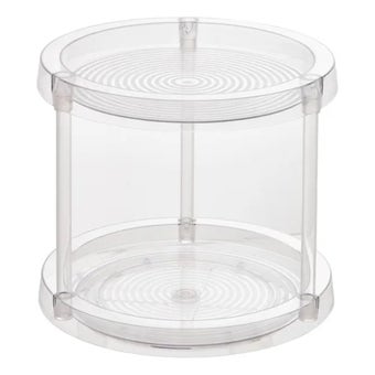 Selena 2-Level Turntable 24cm | Rotating Storage Organiser