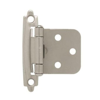 Self Closing Cabinet Hinge Satin Nickel - each