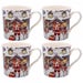 Christmas Santa Range Mug Set of 4