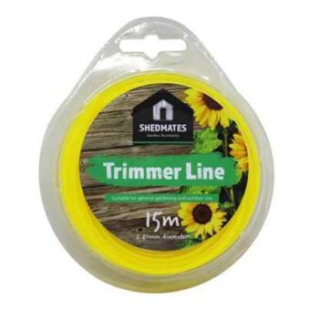 Shedmates 2.4mm Trimmer Line – 15m Medium Duty Strimmer Line for Electric Grass Trimmers