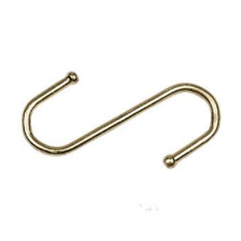 Centurion 2pc 100mm Brassed Ball End S-Hook