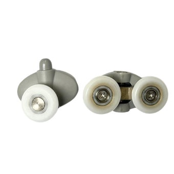 Shower Door Roller Grey Nylon - (Pack of 2) - 23mm