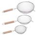 Stainless steel sieve - 3 Pieces