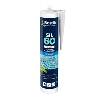 Bostik Sil 60 Sanitary All Surfaces White Sealant - 310ml