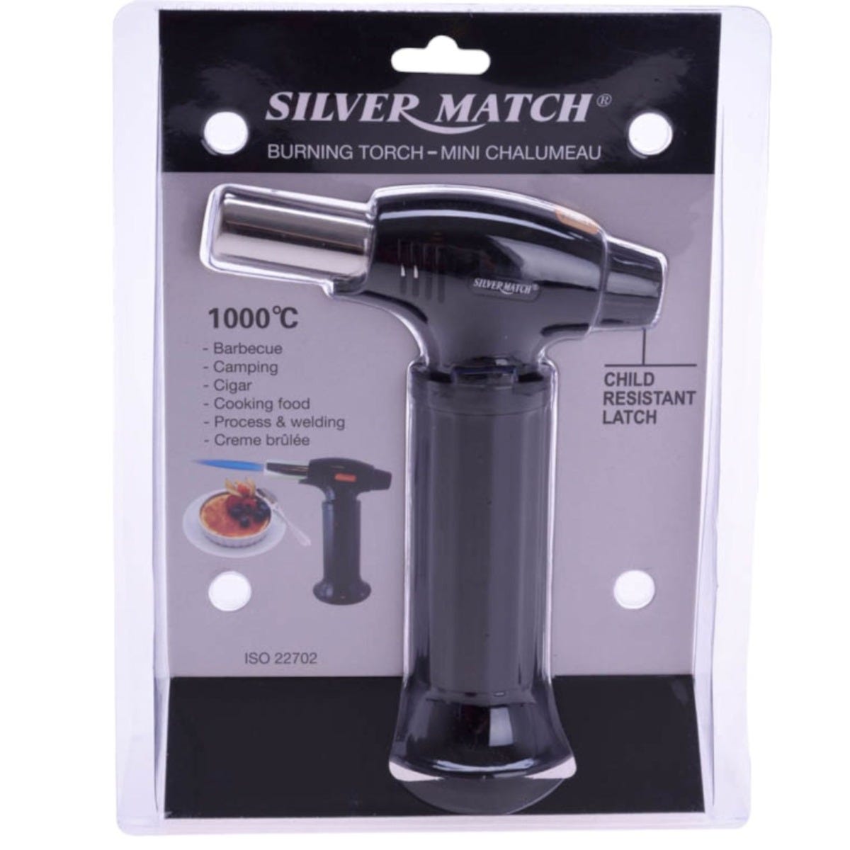 Silver Match Creme Brulee Burner 