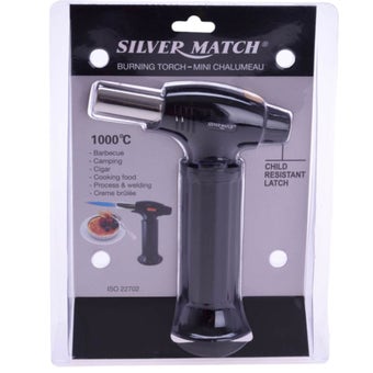 Silver Match Creme Brulee Burner
