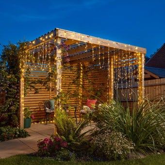 Smart String Lights 200 LED Cool & Warm White – Solar-Powered with 8 Lighting Modes