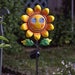Smilin’ Sunflower Solar Stake Light – Blinking Garden Feature with Personality
