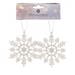 Snow Flake Christmas Decoration - 2 Pack