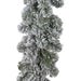 Snowy Imperial Christmas Garland 270 x 20 cm – Green and White