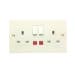 2 Gang Double Switched Socket With Neon
