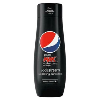 SodaStream Pepsi Max Sparkling Drink Mix 440ml – Makes Up to 9L Sugar-Free Pepsi Max