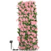 Solar InLit Pink Blossom 180 x 90cm Trellis – Illuminated Decorative Screen