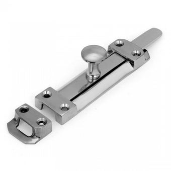 Solid Chrome Slide Bolt 6"
