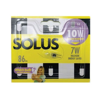 Solus 10W=7W G4 Halogen Energy Saver 86lm
