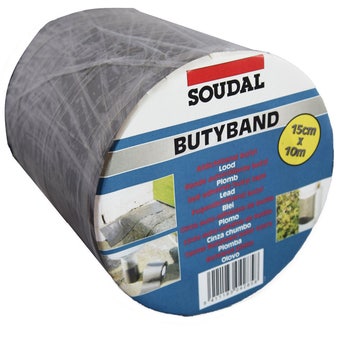 Soudal Butyband Flashing Tape 100mm x 10m – Self Adhesive Waterproof Butyl Roof Sealing Tape