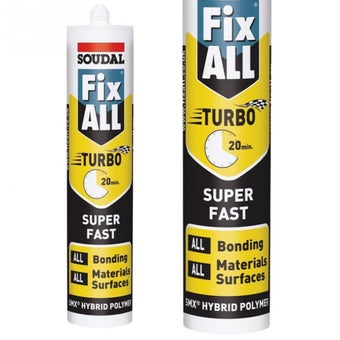 Soudal Fix All Turbo White Super Fast High Grab Adhesive