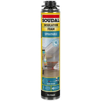 Soudal Gun Grade Sprayable Insulation Foam 700ml