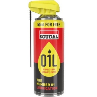 Soudal O1L Lubricating Multipurpose Spray 400ml – 4-in-1 Universal Spray Oil