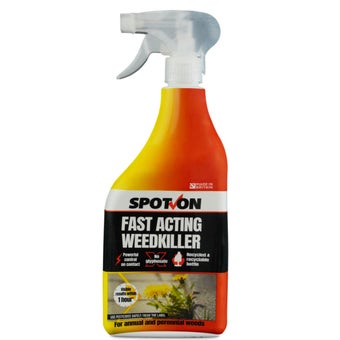 Spot On Fast Acting Weedkiller I Ready to Use Eco-Friendly Glyphosate-Free Patio and Driveway Weed Killer I 1L