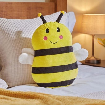 Squeezy Bee Plush Cushion | Soft & Squishy Decorative Bee Toy