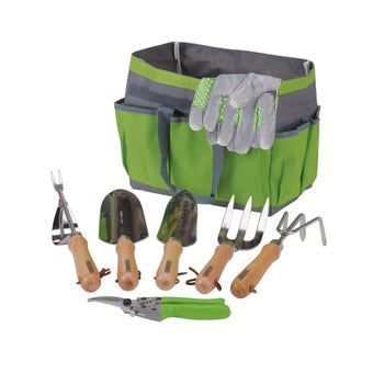 Stainless Steel Garden Tool Set with Storage Bag - 8 Piece