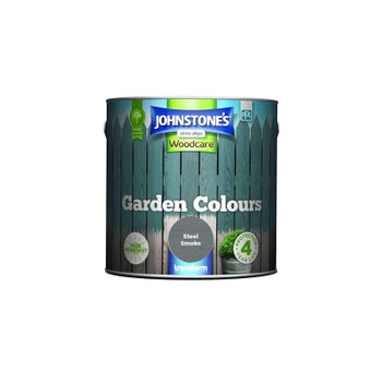 Johnstones Woodcare Garden Colours Paint - Steel Smoke 1L