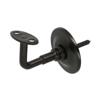 Steel Handrail Bracket - Black