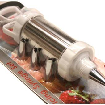 Steelex Icing Syringe Set + 4 Nozzles