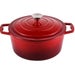 Steelex Red Round Cast Iron Casserole 4.7L 25cm