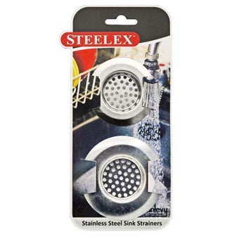 Steelex Stainless Steel Sink Strainer – 2 Pack