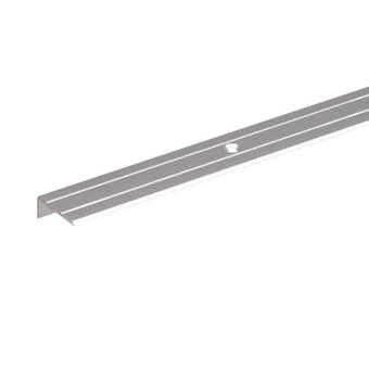 Step Edge Profile Anodised Aluminium Silver - 45mm x 23mm x 2.7mm / 1m