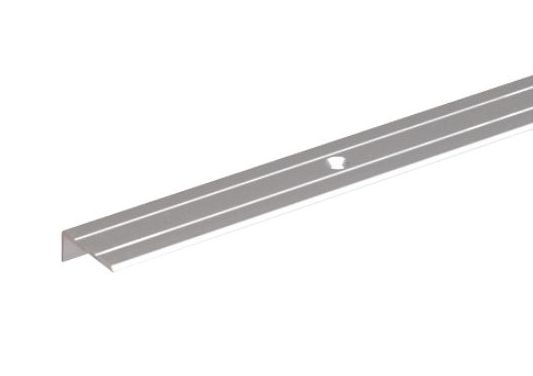Step Edge Profile Anodised Aluminium Silver - 24.5 x 20 x 1.5 / 1m