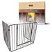 DeVielle Heritage Premium Black Heavy Duty Stove Guard with Front Opening Gate